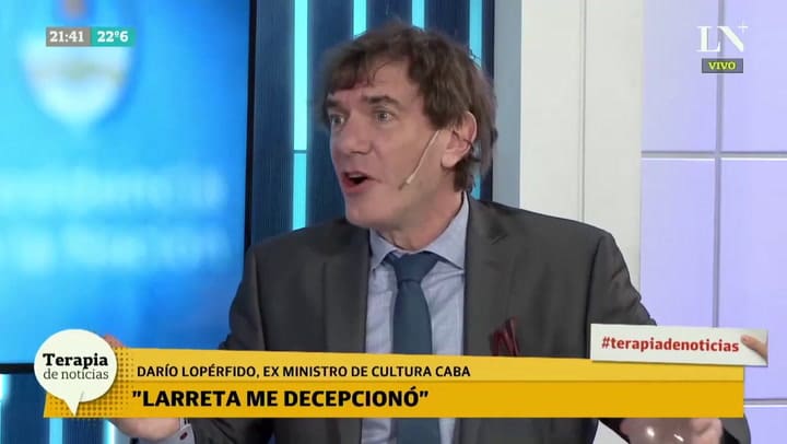 Darío Lopérfido:'Lavagna es Duhalde y es Massa'