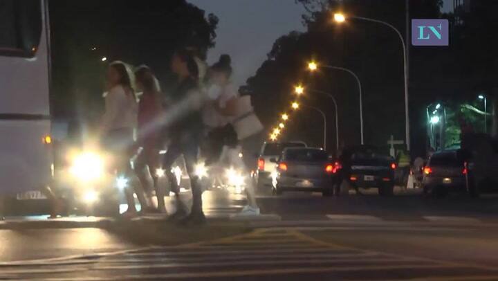 Caos de tránsito en Pinamar