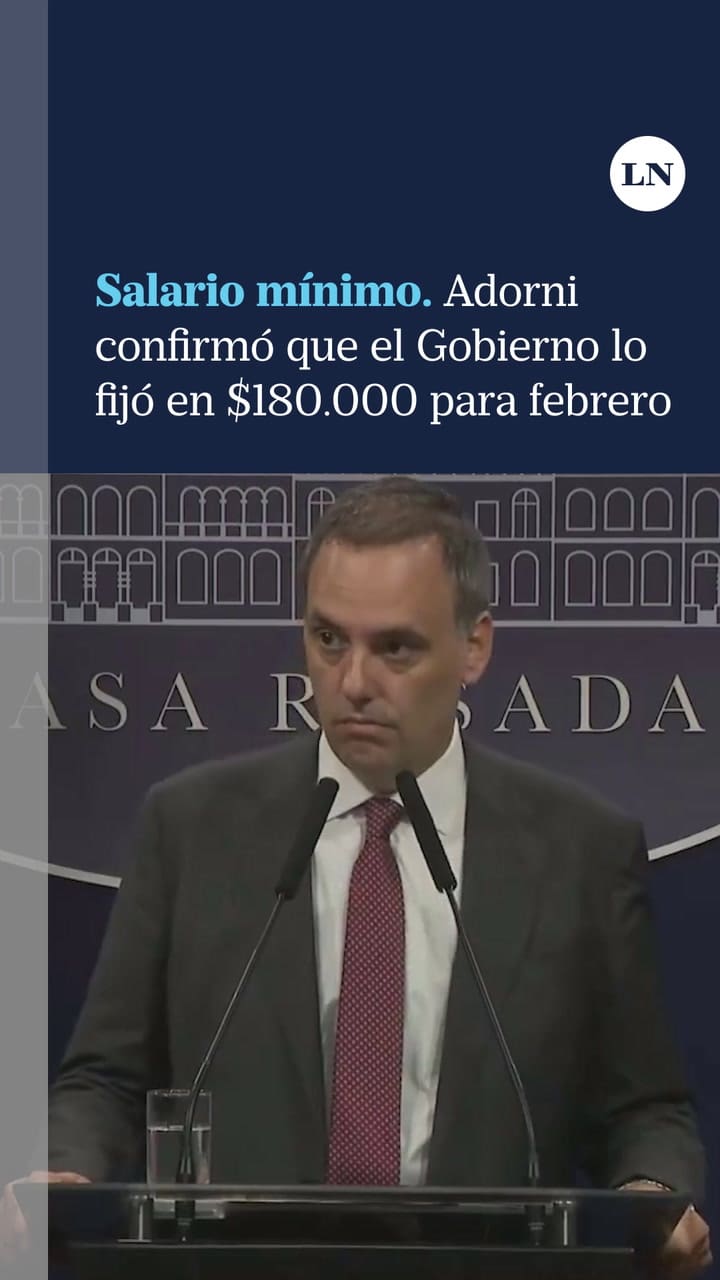 El Gobierno confirmó que el salario mínimo será de $180.000 para febrero y de $202.800 para marzo