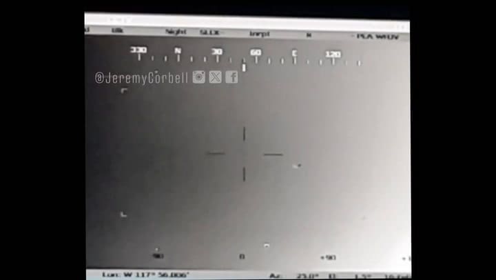 El video del avistamiento de OVNIs que reveló el periodista Jeremy Corbell