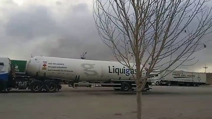 Camiones varados en Uspallata a la espera de la reapertura del cruce a Chile