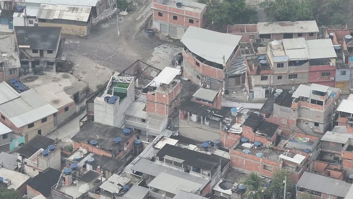Drones que captaron el enfrentamiento en las favelas de Río de Janerio