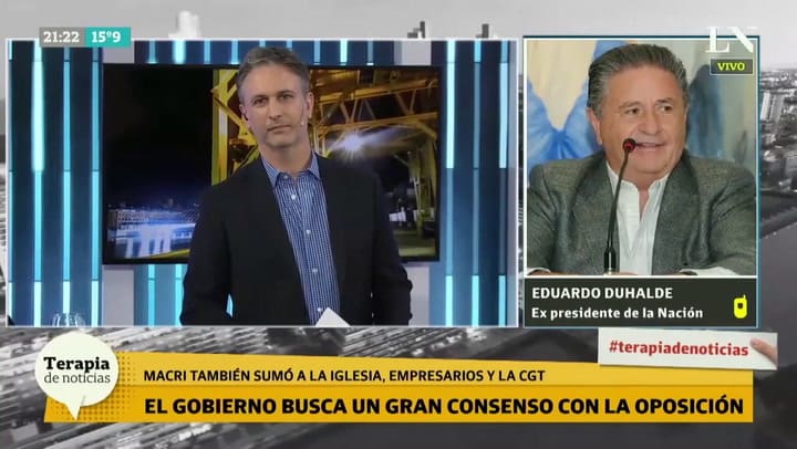 Eduardo Duhalde: 'Es una convocatoria a destiempo'