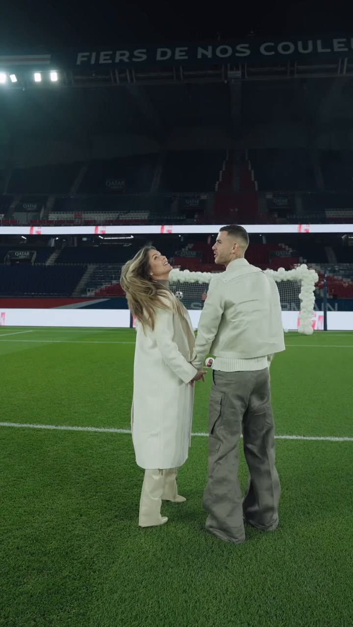 Lucas Hernández y Victoria Triay revelaron el sexo de su bebé