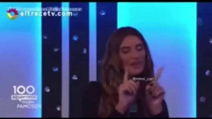Julieta Poggio apareció en 100 argentinos dicen con Darío Barassi