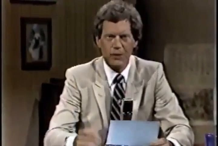 Entrevista de Larry Walters con David Letterman en 1982