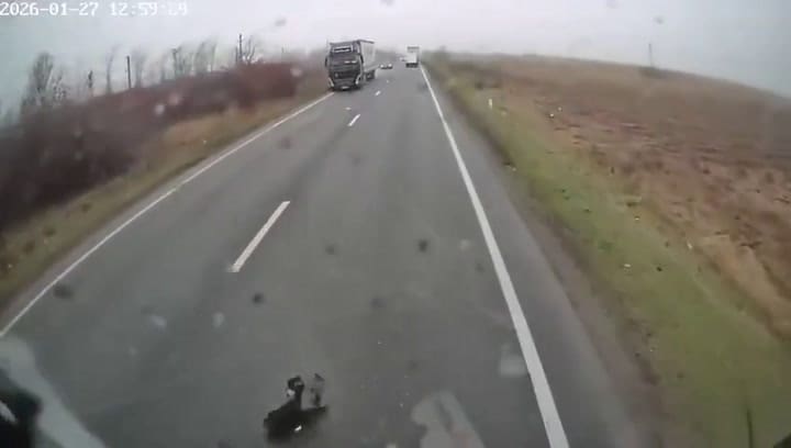 Accidente hinchas giregos