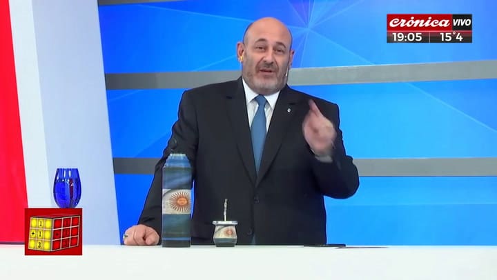 El editorial de Santiago Cúneo, que fue condenado como 'discurso de odio' - Fuente: YouTube