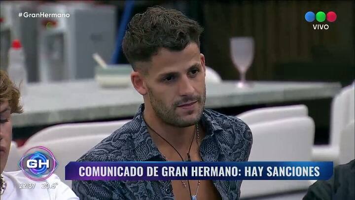 Las sanciones de Gran Hermano a Joel y Nicolas