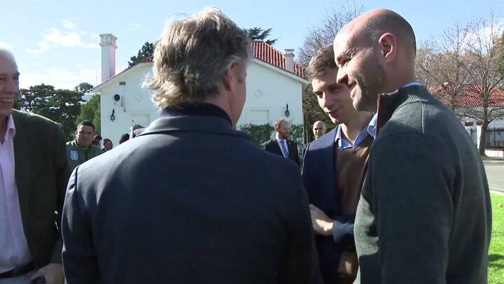 El discurso de Macri ante los rescatistas - Fuente: Casa Rosada