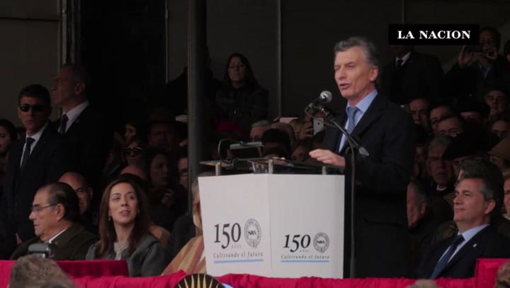 Discurso Macri Exposición Rural Acto inauguración 30-7