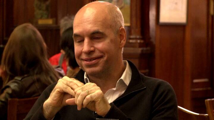 Cómo reaccionaría Rodriguez Larreta ante un gol de Racing junto a Máximo