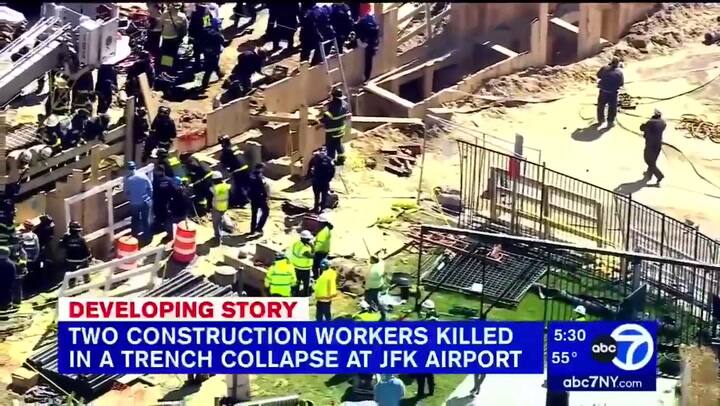 Murieron dos trabajadores en el aeropuerto JFK de Nueva York