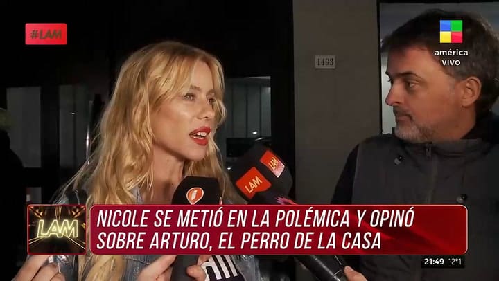 Nicole Neumann hablo sobre la polemica por Arturo, el perro de Gran Hermano