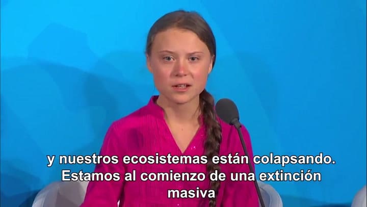 El fuerte discurso de Greta Thunberg en la ONU
