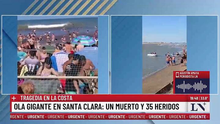 La marejada que golpeó a Santa Clara del Mar
