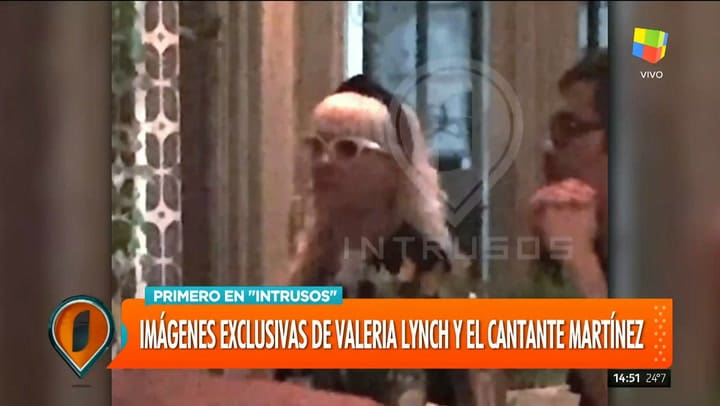 Imágenes exclusivas de Valeria Lynch y el músico Mariano Martínez de Attaque 77. Fuente: Intrusos