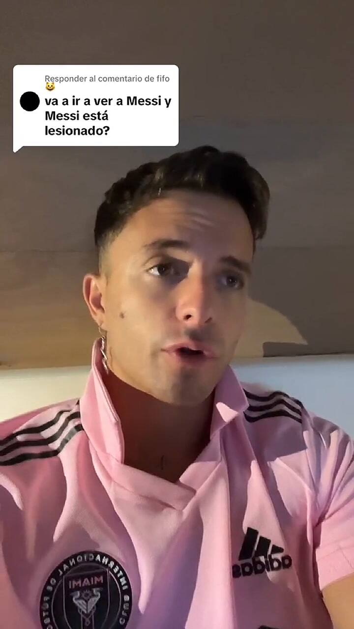 Adri Contreras habló de la mala suerte que tuvo al no poder ver a Messi en cancha