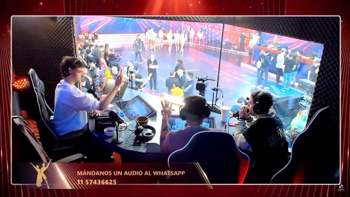 Coty le robó la paleta del número 4 a Marcelo Polino y el jurado pidió una sanción.- Fuente: @TRONK