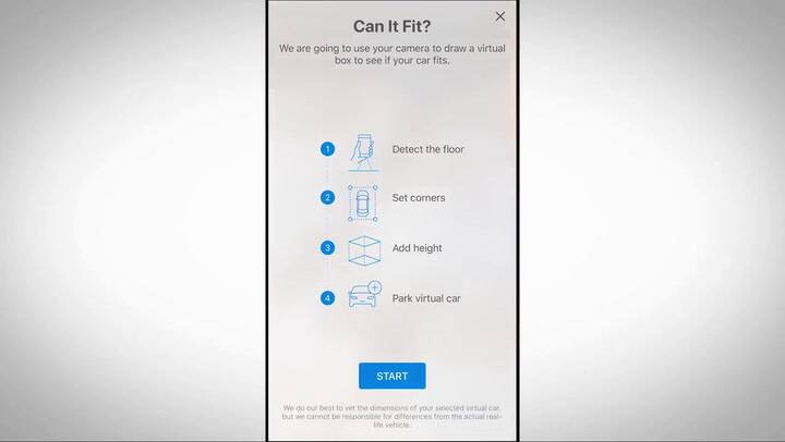 Edmunds, una app de iOS 11 para saber si entra el auto en el garage