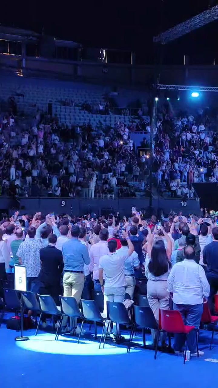 Javier Milei cierra el Foro Económico de Madrid