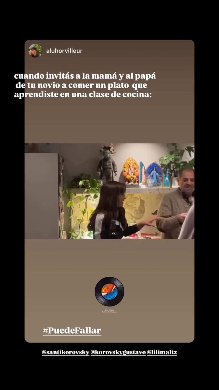 Celeste Cid intentó impresionar a los padres de Korovsky y casi incendia la cocina