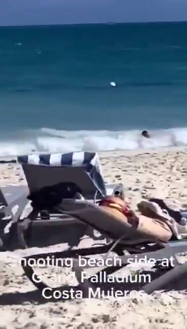 Pánico en una playa de México en vísperas de Año Nuevo