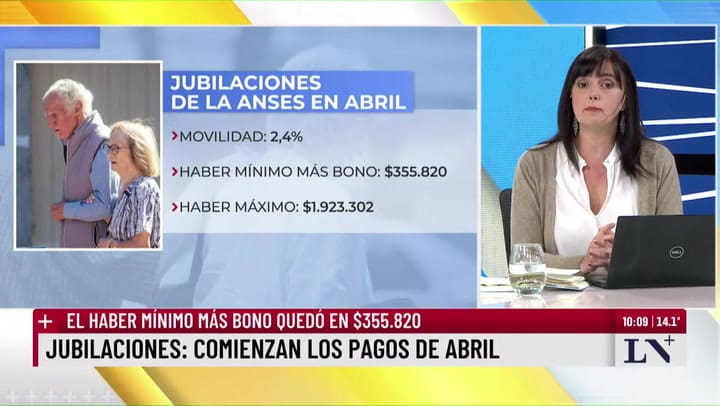 De cuánto son las jubilaciones de abril