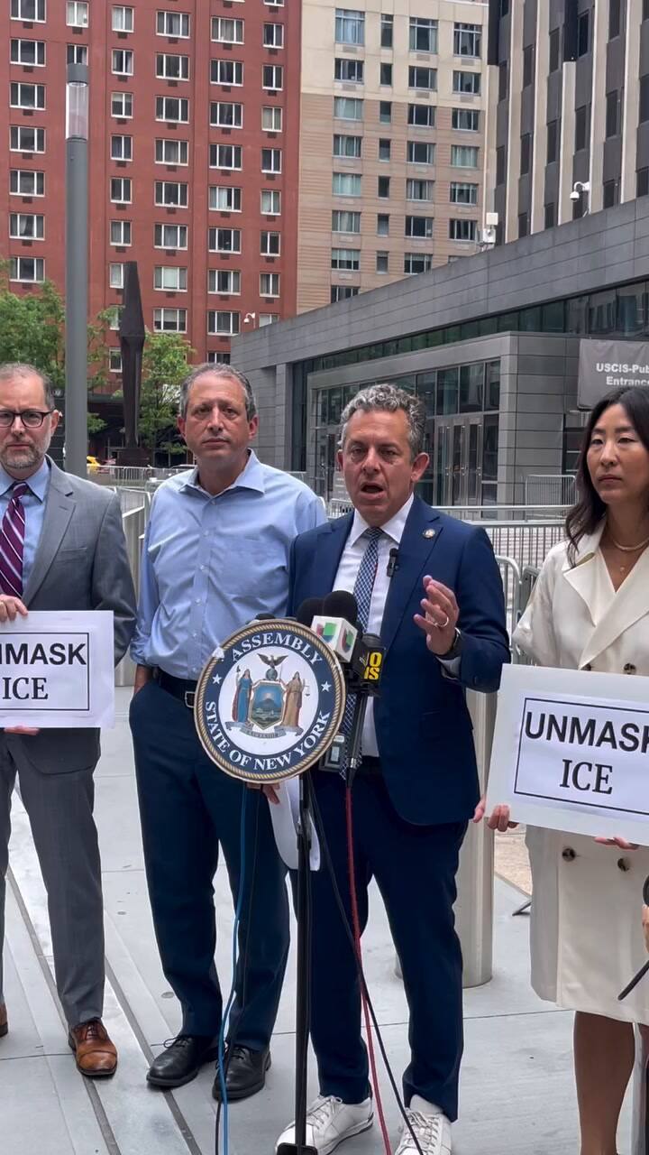 El asambleísta de Nueva York habla sobre su propuesta para que los agentes de ICE no utilicen mascaras