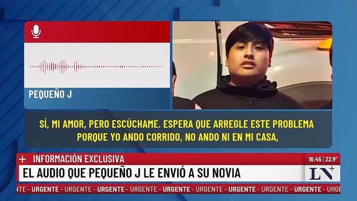 El audio de "Pequeno J"