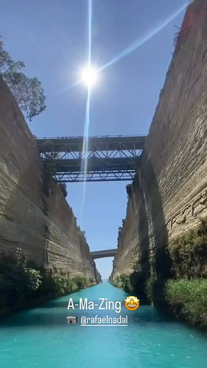 Rafael Nadal compartió imágenes desde donde disfruta las vacaciones en familia
