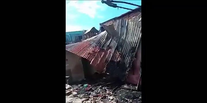 Así quedó la casa de Los Polvorines tras la explosión