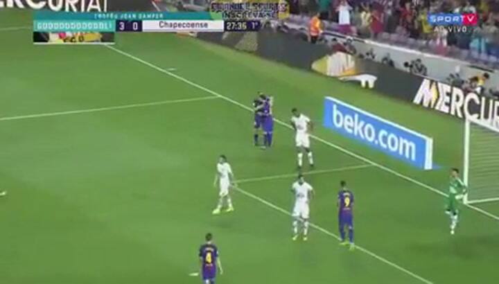 Lionel Messi, el 3-0 para los catalanes