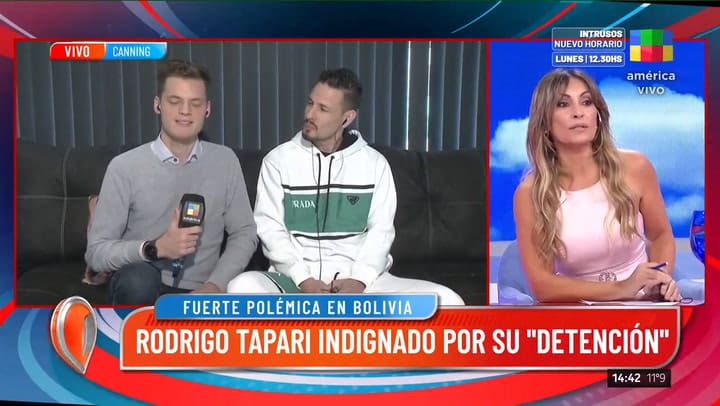 Rodrigo Tapari aclaró el confuso episodio que atravesó en Bolivia