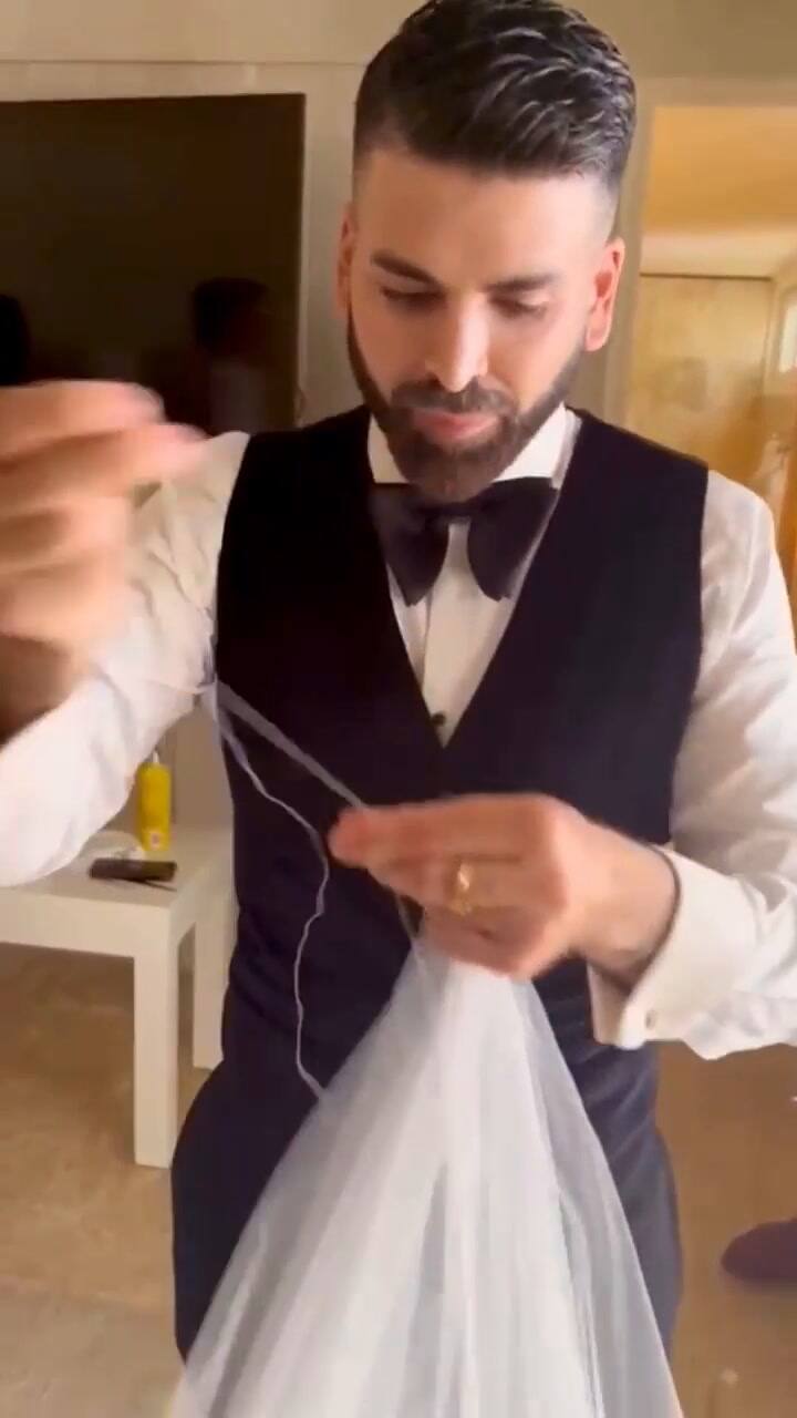 Se le rompe el velo a Francisca Lachapel antes de su boda