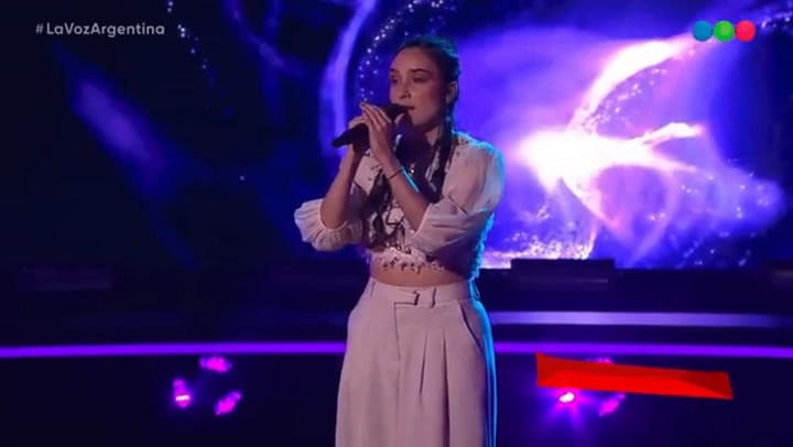 Clara, la hija del Chino Tapia brilló en La Voz Argentina