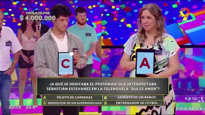 Lucila volvió a Los 8 escalones y ganó 4 millones de pesos