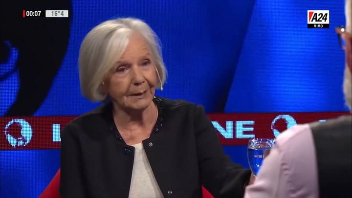 Beatriz Sarlo: 'Fernández es muy inteligente y calentón' - Gentileza: A24