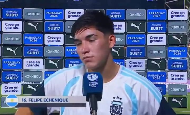 La fuerte declaración del Sub 17 Julio Coria tras la derrota ante Colombia