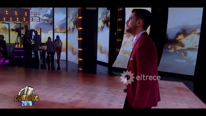 Cantando 2020. Lautaro Rodríguez y Luisa Albinoni cantaron la canción de 'Ghost' - Fuente: eltrece