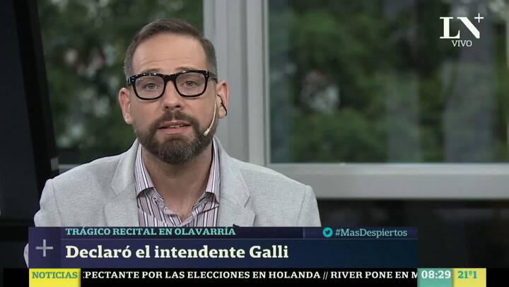 Declaró Galli y culpó a la productora del show del Indio Solari