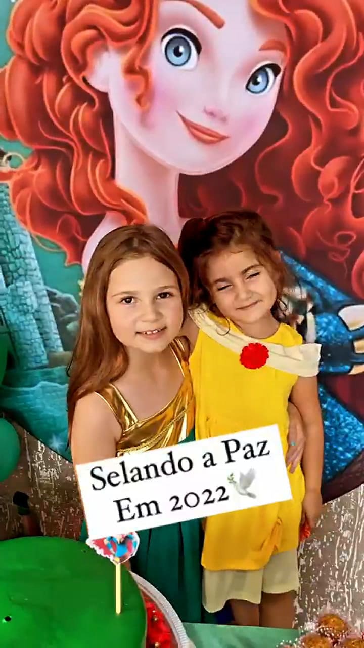 Después de pelearse en 2020, las pequeñas se reconciliaron y festejaron juntas y felices