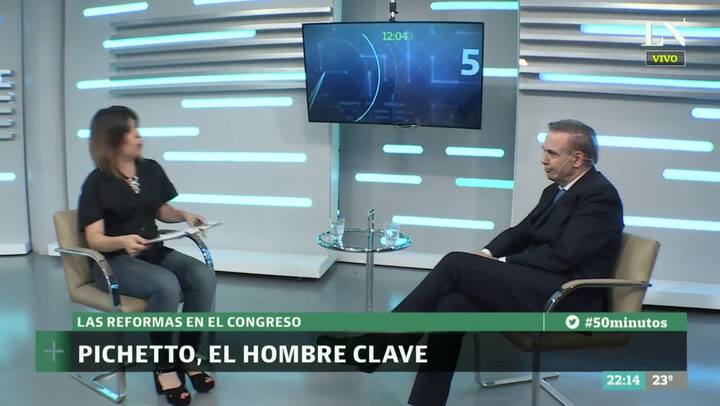 Miguel Ángel Pichetto, el equilibrista del Congreso, en 50 Minutos