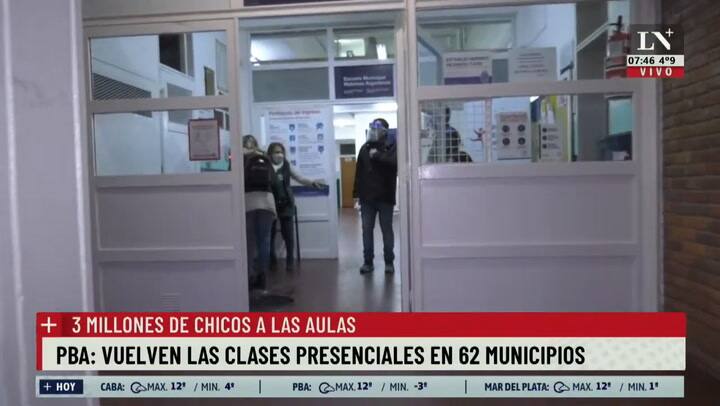 Vuelven a las escuelas más de tres millones de alumnos bonaerenses