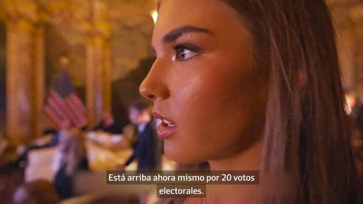 Kai Trump , nieta del presidente electo, compartió un video de como esperaron los resultados