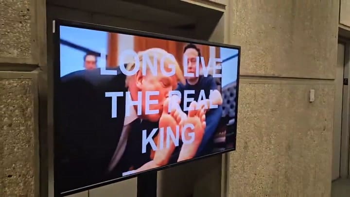 El video generado con IA que muestra a Trump besando los pies de Elon Musk