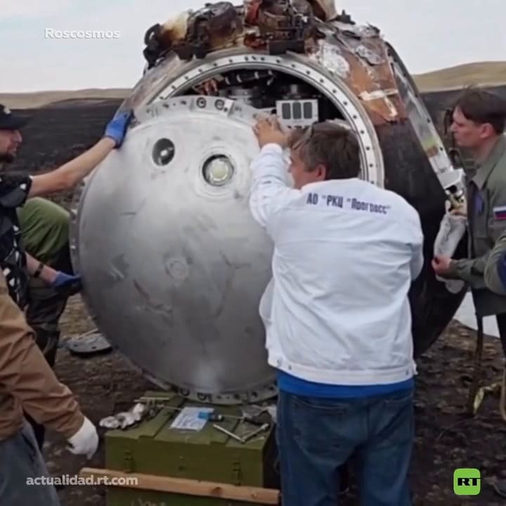 Así llegaba el satélite ruso a la Tierra