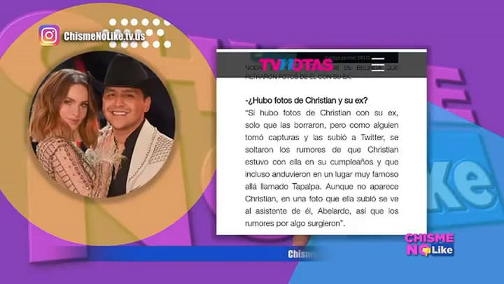 Acusan a Belinda de iniciar una campaña de desprestigio contra su exnovio Christian Nodal