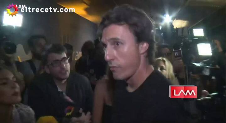 La reacción del prometido de Pampita al ser abordado por la prensa - Gentileza: eltrece