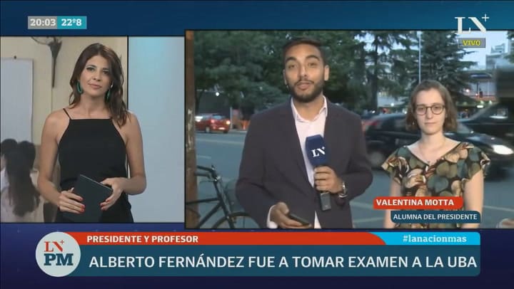 Una alumna de Alberto Fernández en la UBA cuenta cómo es tomando examen el presidente